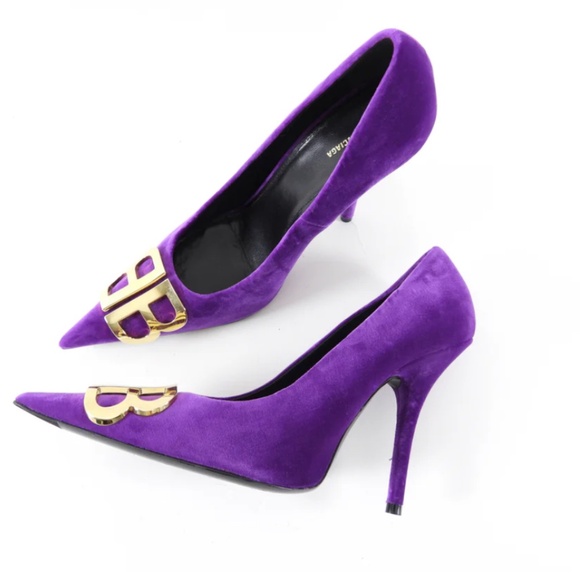 Velvet BB Balenciaga Heels - Picture 1 of 6